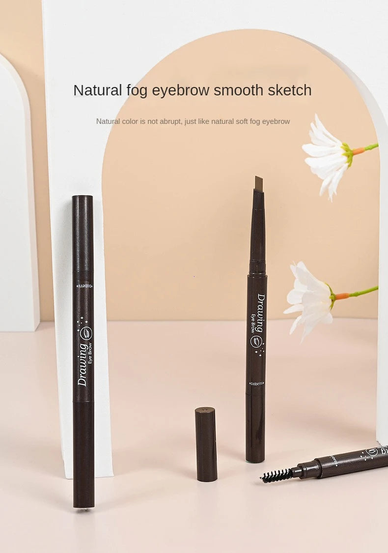 2-in-1 Waterproof Eyebrow Pencil & Tattoo Brush – 5 Colors