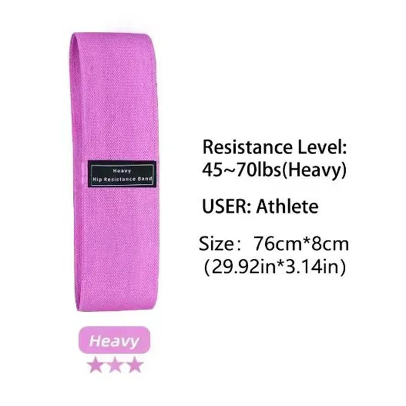 3pcs Fabric Resistance Bands – Hip, Glute & Thigh Workout Loops