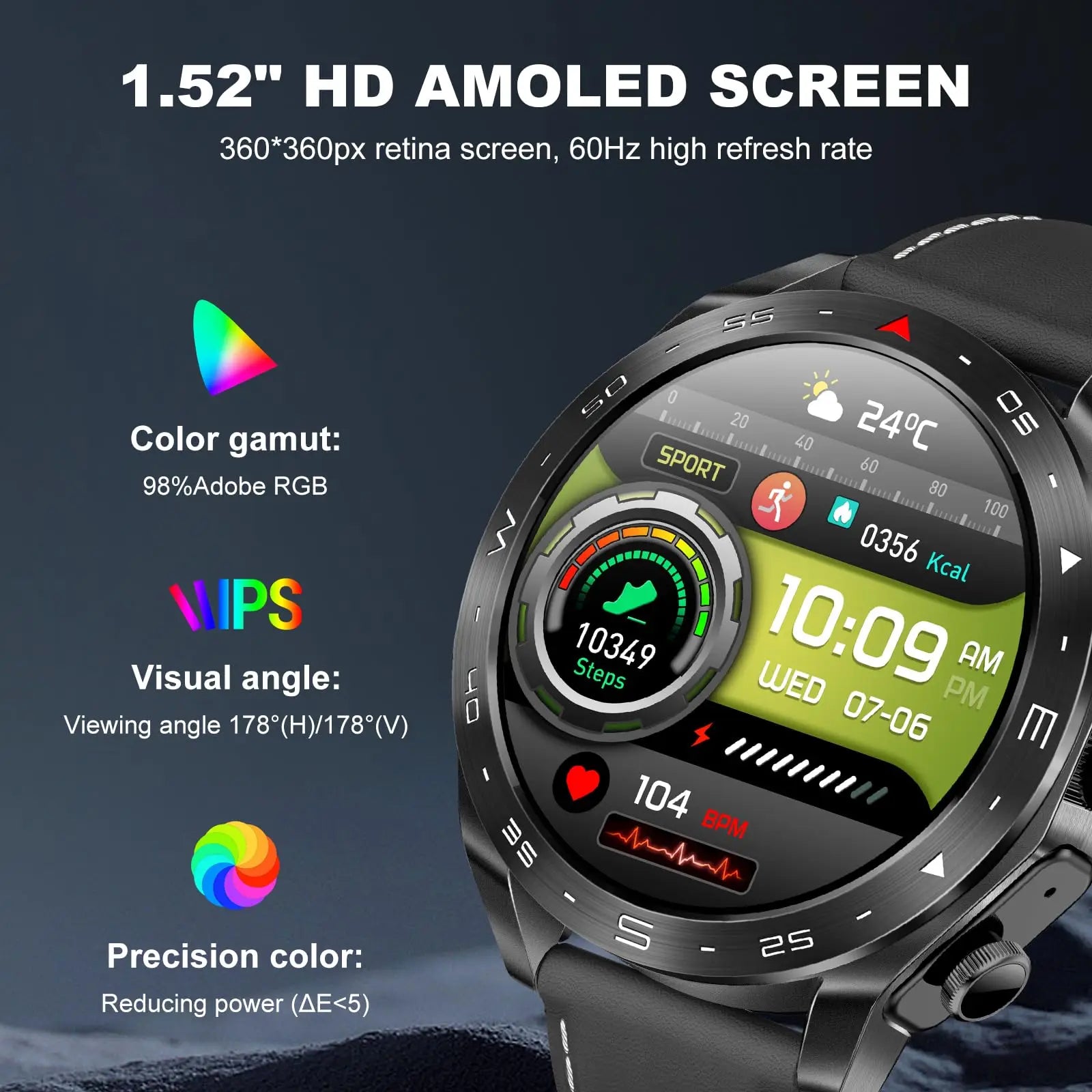 2024 Smart Watch with TWS Earphones – Bluetooth Call & HIFI 9D Sound