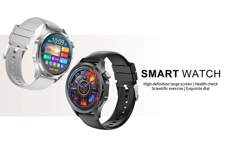 2025 Men’s Smart Watch – 360×360 AMOLED GPS NFC Waterproof