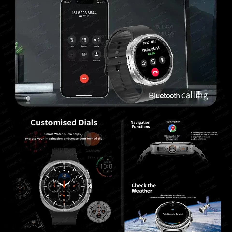 Smart Watch 8 Classic – 1.32" HD GPS Sports Watch