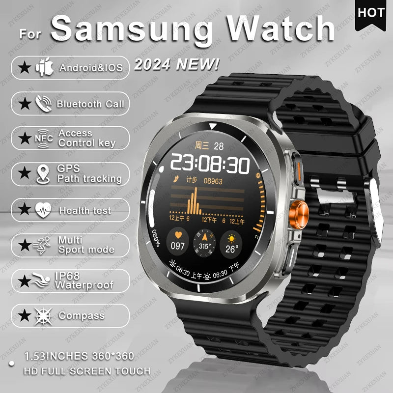 2025 Samsung Galaxy Watch 7 Ultra – AMOLED GPS Smartwatch