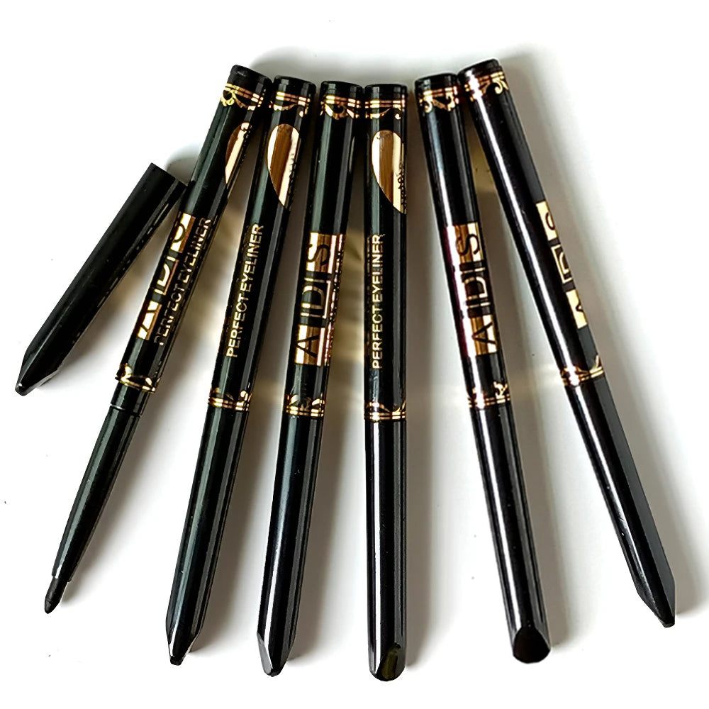 2pcs Waterproof Eyeliner Pencils – Black & Brown Smudge-Proof