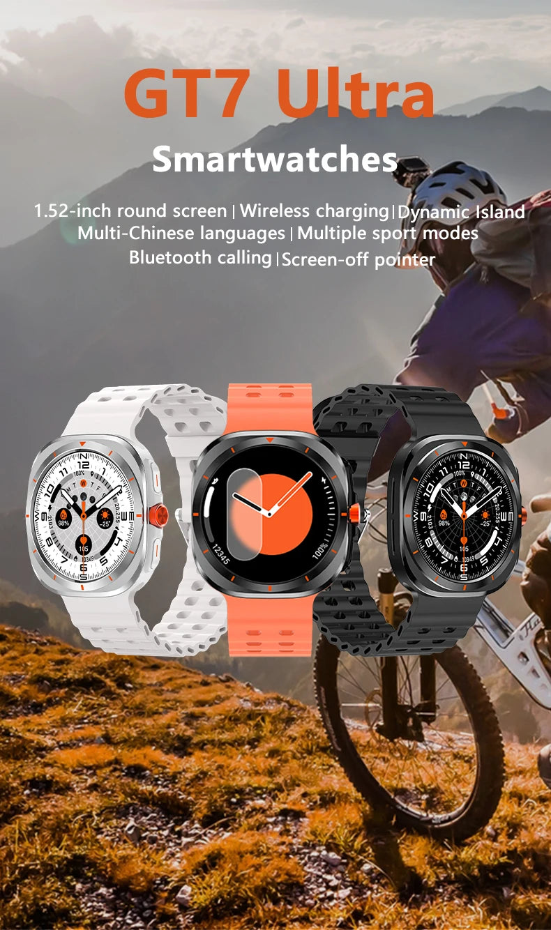 LAXASFIT GT7 Ultra Smartwatch – 1.52" AMOLED Bluetooth Sports Watch