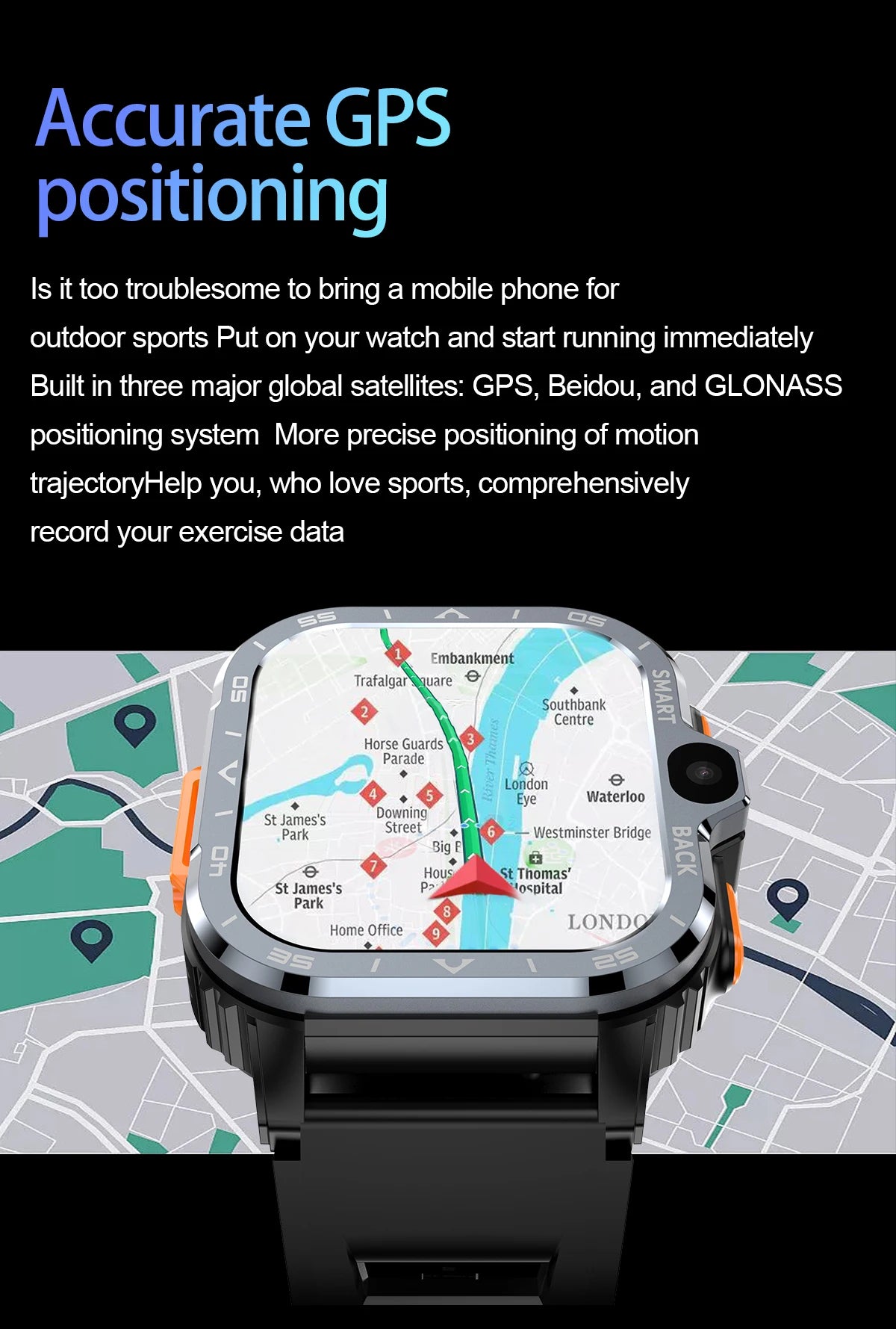 Valdus PGD Android Smart Watch for Men & Women