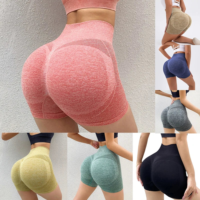 Women’s High-Waist Push-Up Sports Shorts