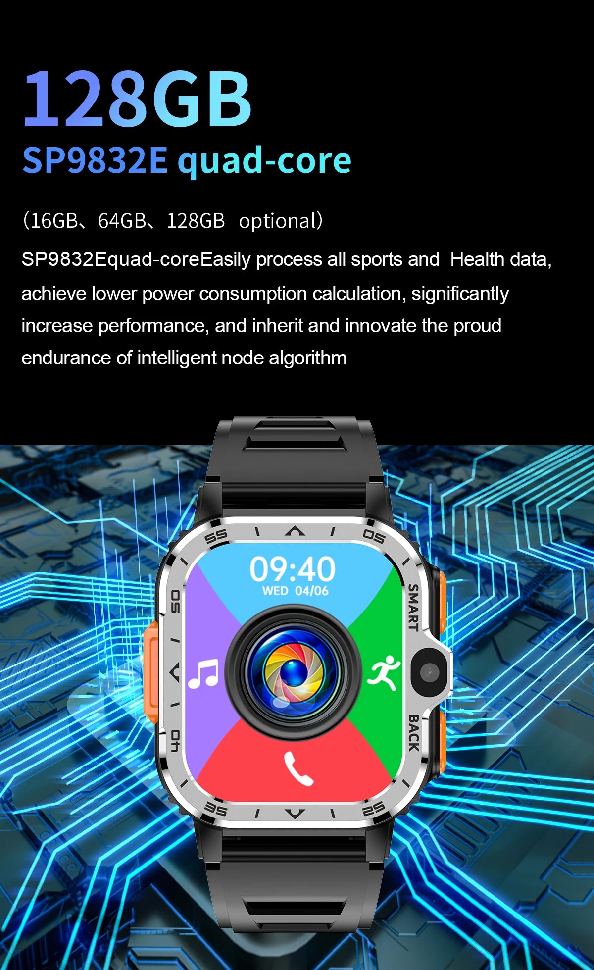 Valdus PGD Android Smart Watch for Men & Women