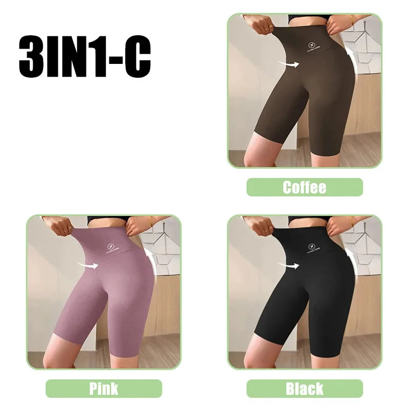 Women’s High Waist Sports Shorts – Push-Up Gym & Yoga Shorts