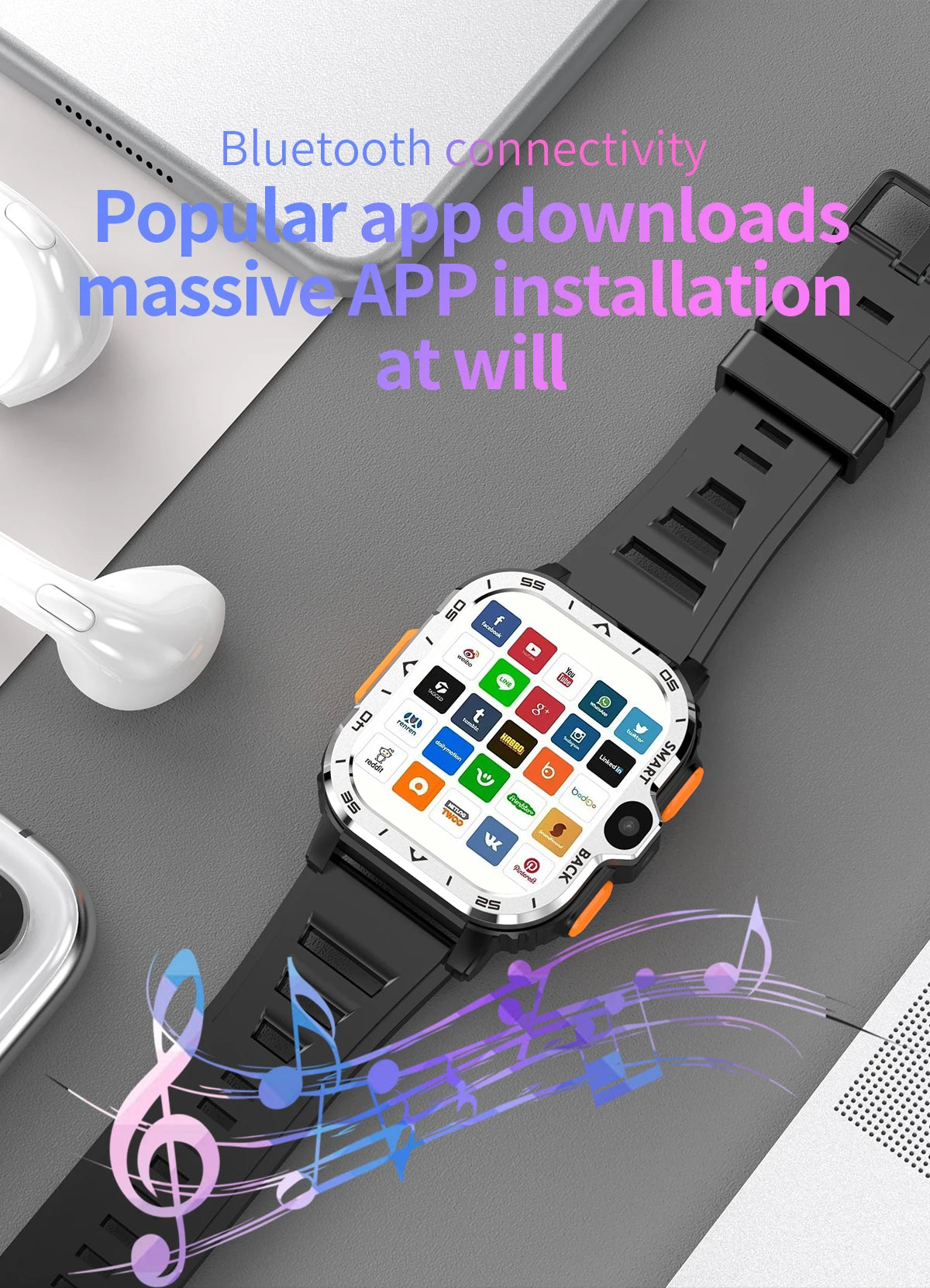 Valdus PGD Android Smart Watch for Men & Women