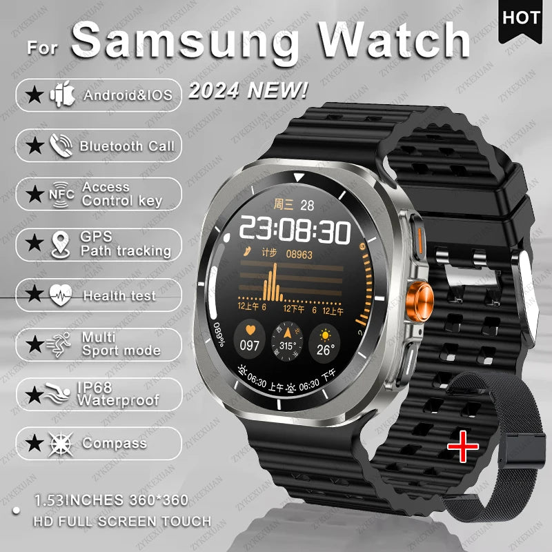 2025 Samsung Galaxy Watch 7 Ultra – AMOLED GPS Smartwatch