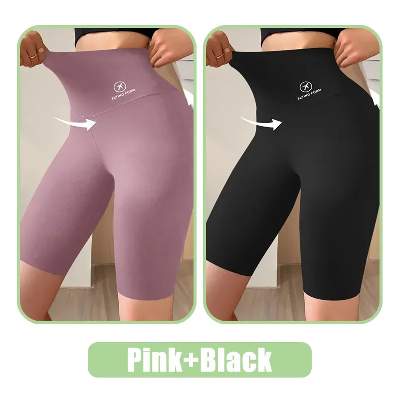 Women’s High Waist Sports Shorts – Push-Up Gym & Yoga Shorts
