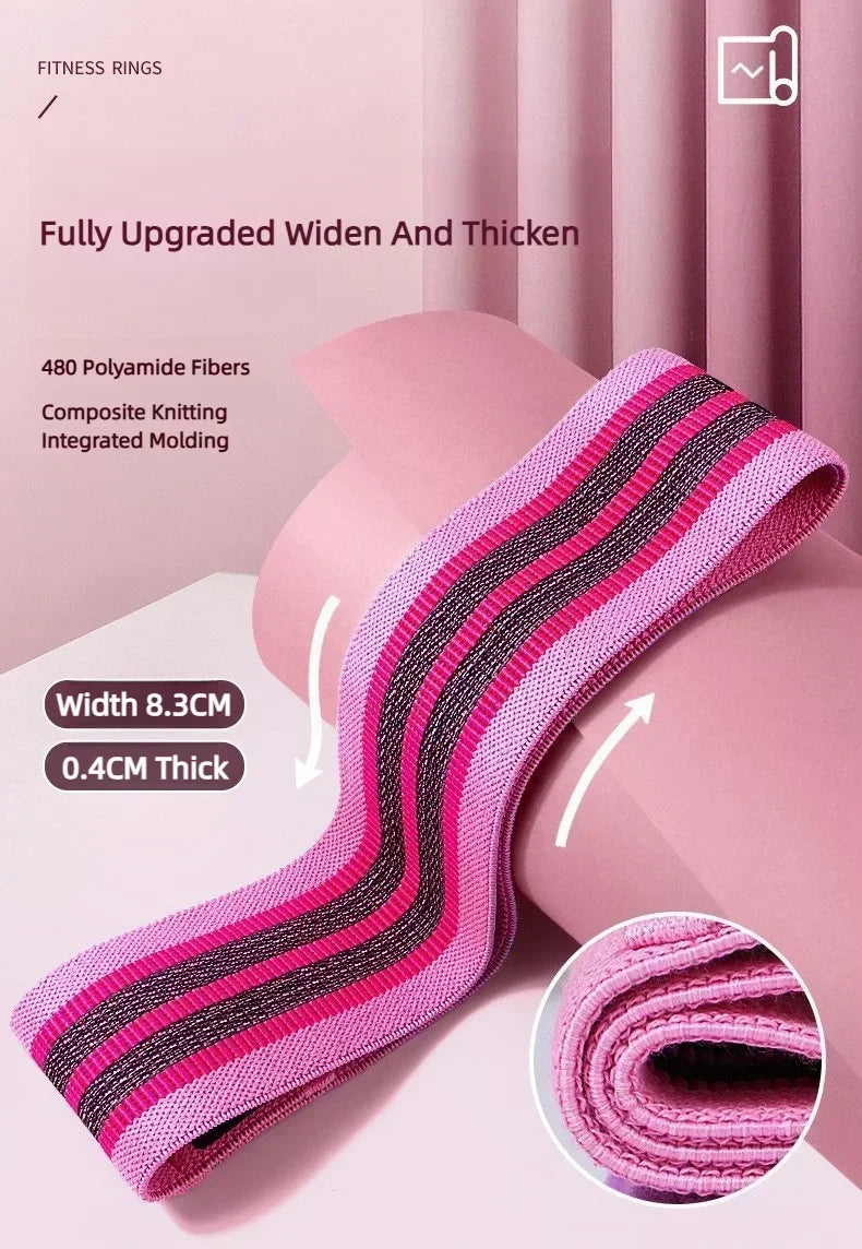 3pcs Fabric Resistance Bands – Hip, Glute & Thigh Workout Loops