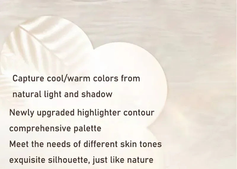 Judydoll Highlighter & Contour Palette – Nude 3D Face Bronzer