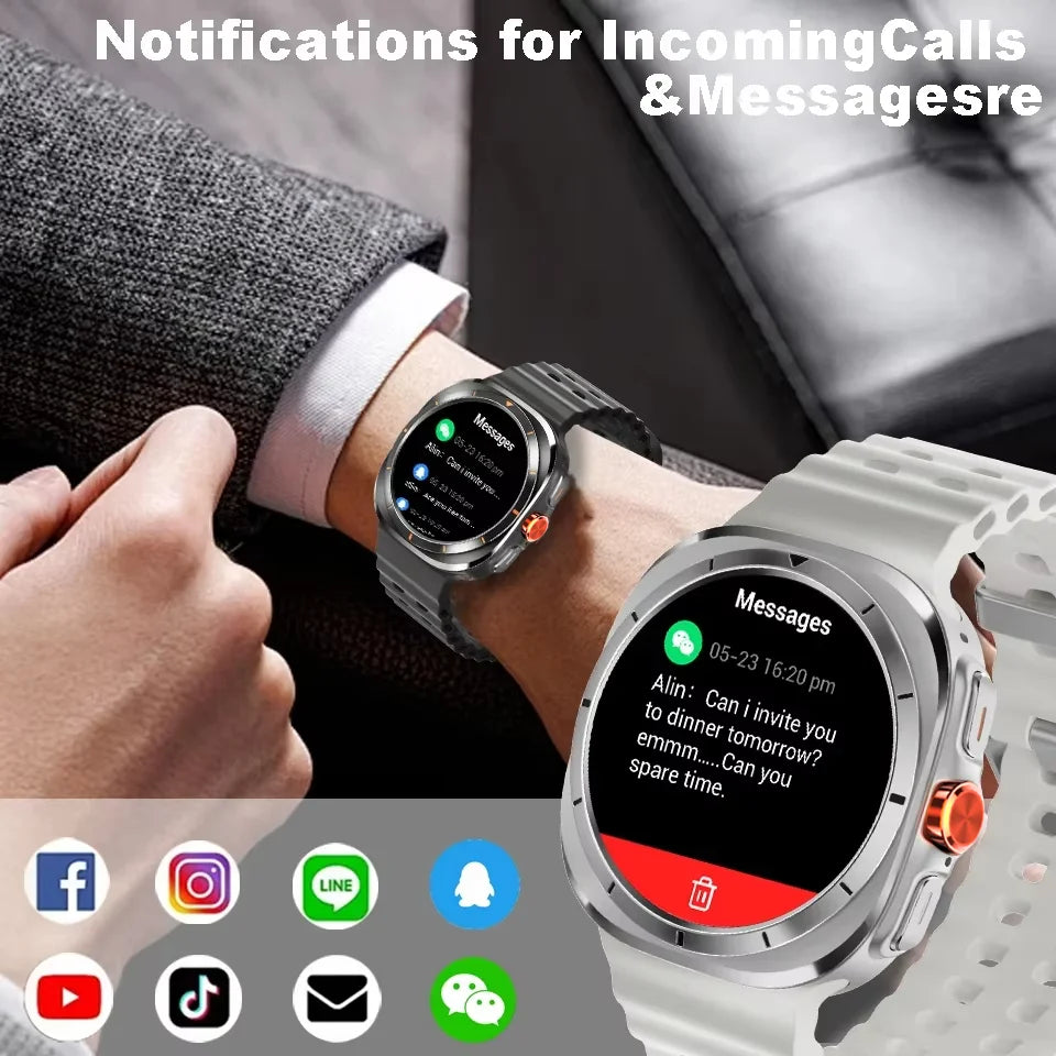 LAXASFIT GT7 Ultra Smartwatch – 1.52" AMOLED Bluetooth Sports Watch
