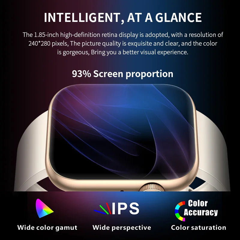 LIGE 2025 Smart Watch – Wireless Charging & Bluetooth Calls