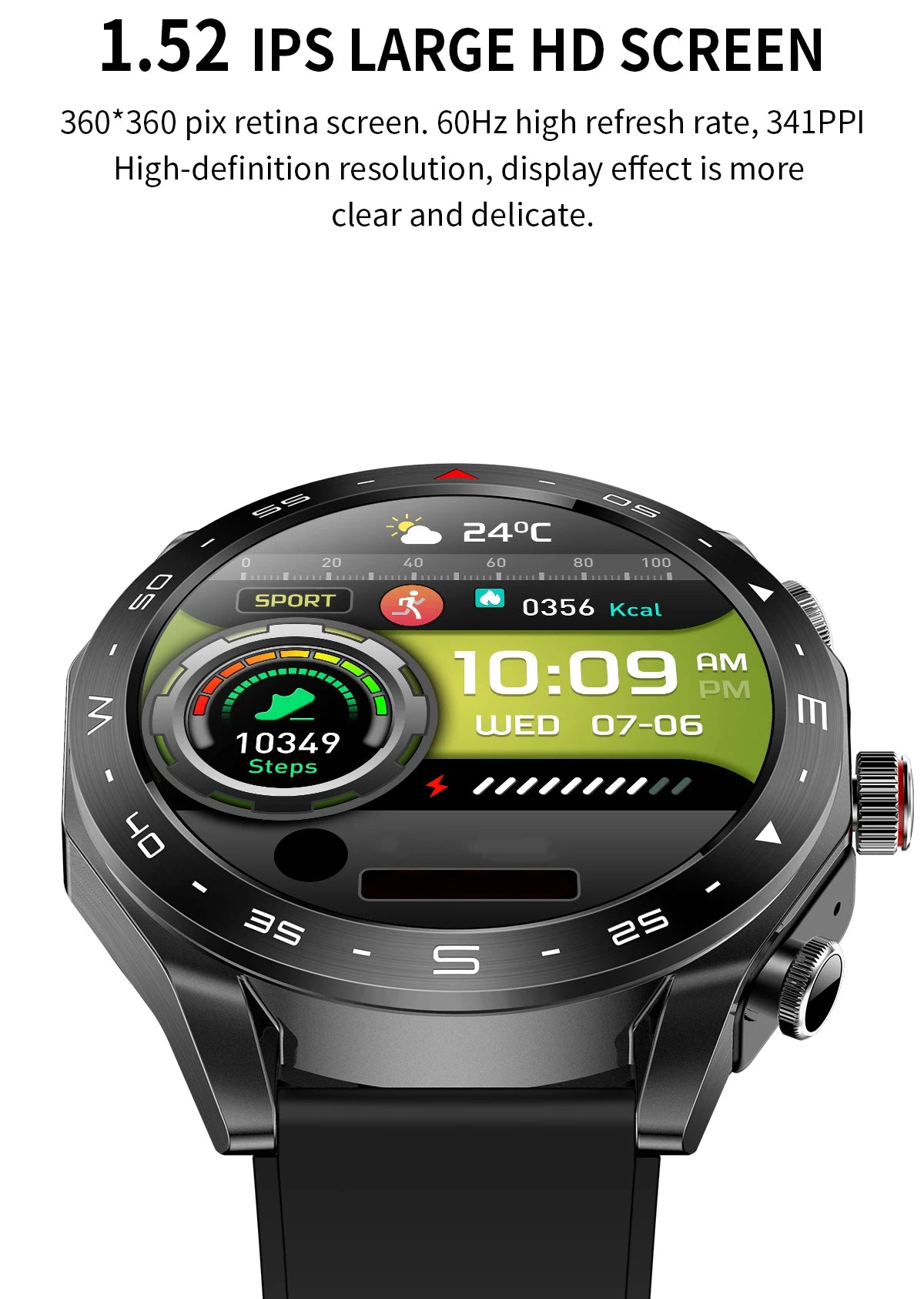 2024 Smart Watch with TWS Earphones – Bluetooth Call & HIFI 9D Sound