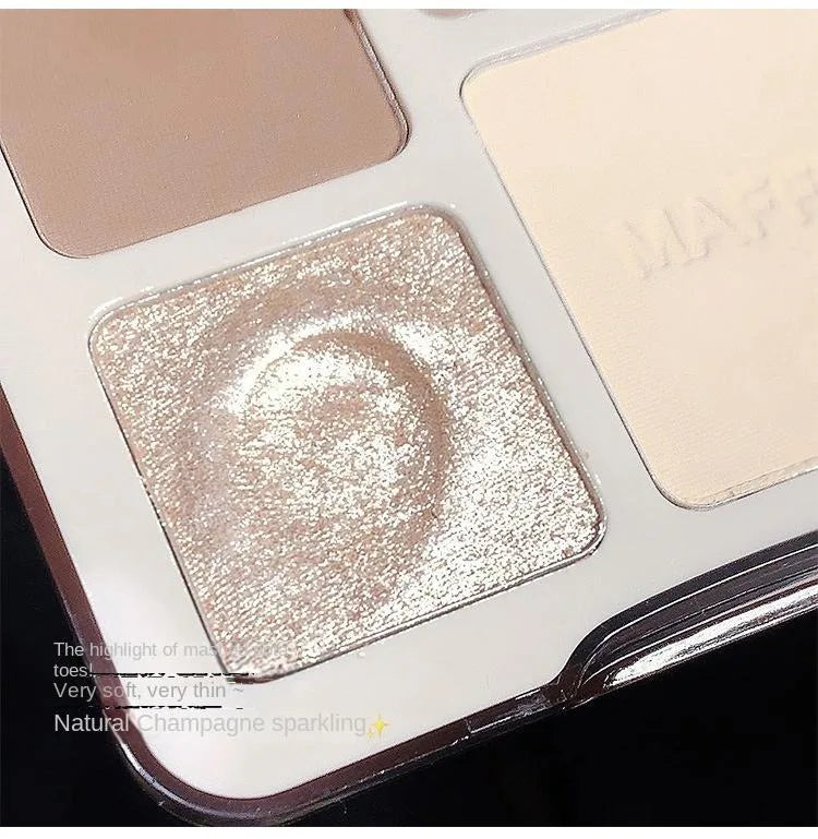 Natural Face Powder Palette – Contour, Bronzer, Highlighter & Blush