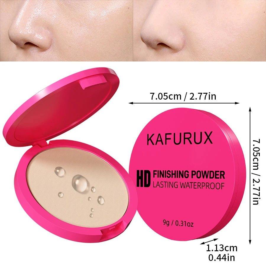 Natural Matte Pressed Powder – Oil Control & Whitening Foundation