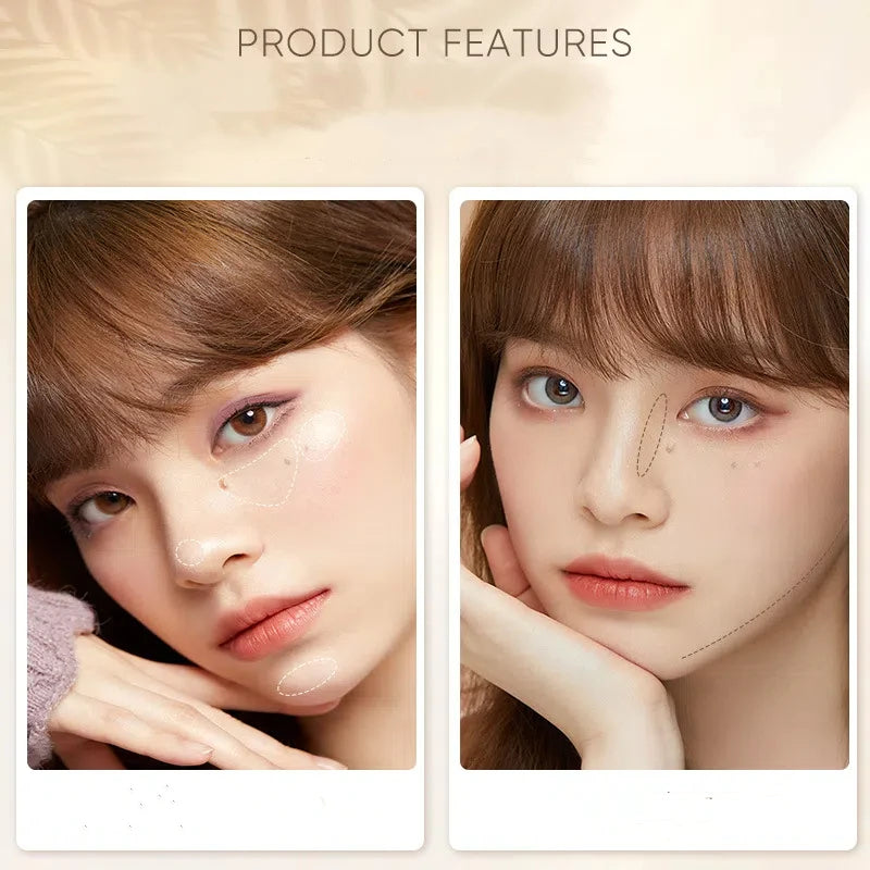 Judydoll Highlighter & Contour Palette – Nude 3D Face Bronzer