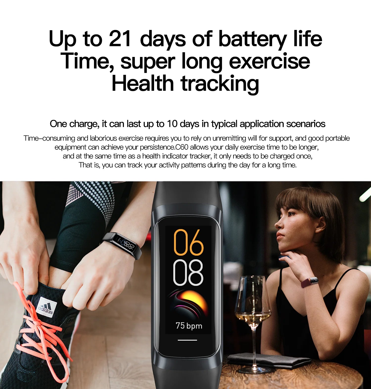 LIGE AMOLED Smart Watch – Heart Rate & Waterproof Fitness Tracker
