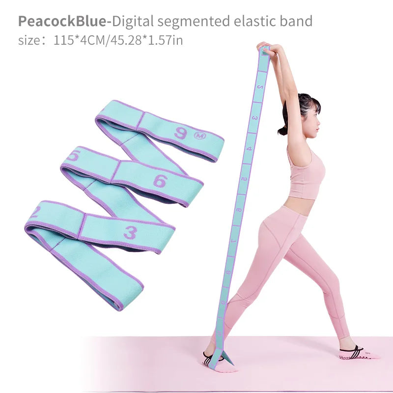 Elastic Yoga Stretch Strap – Looped Stretch Band for Flexibility