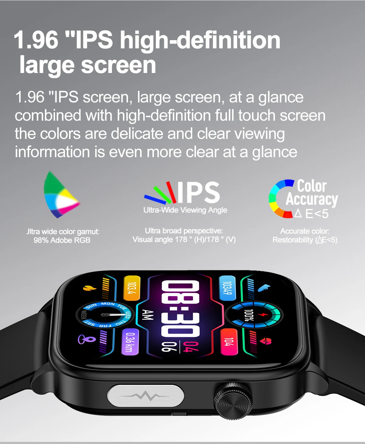 2025 ECG+PPG Smart Watch – Blood Pressure & Health Tracker
