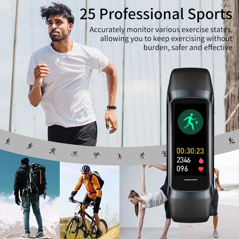 LIGE AMOLED Smart Watch – Heart Rate & Waterproof Fitness Tracker