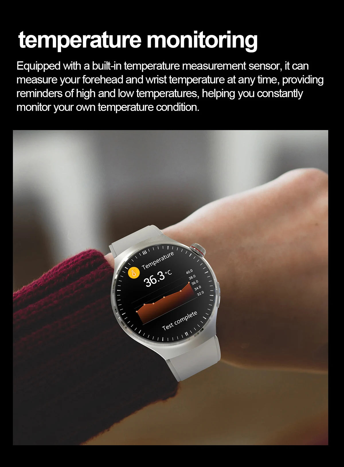 2025 Nursing Grade Smart Watch – Health Monitoring & Bluetooth Call