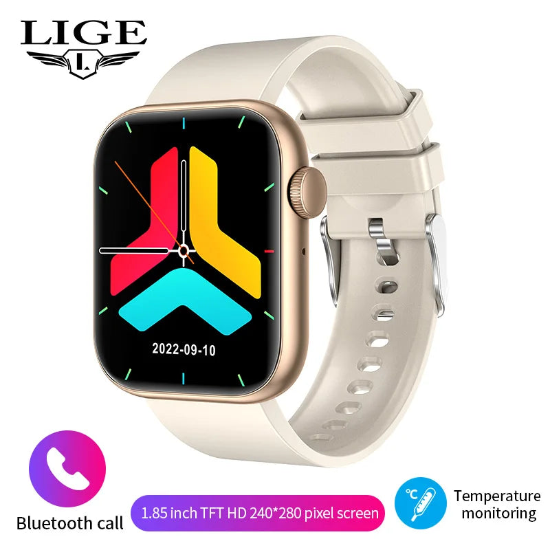 LIGE 2025 Smart Watch – Wireless Charging & Bluetooth Calls