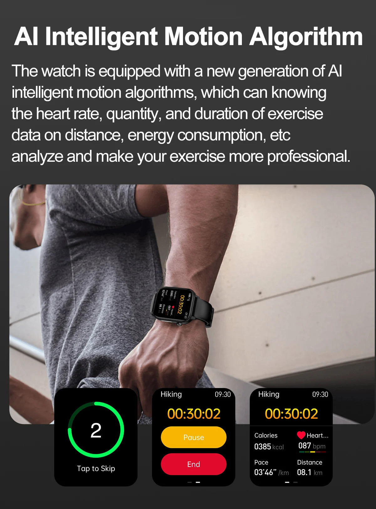 2025 ECG+PPG Smart Watch – Blood Pressure & Health Tracker