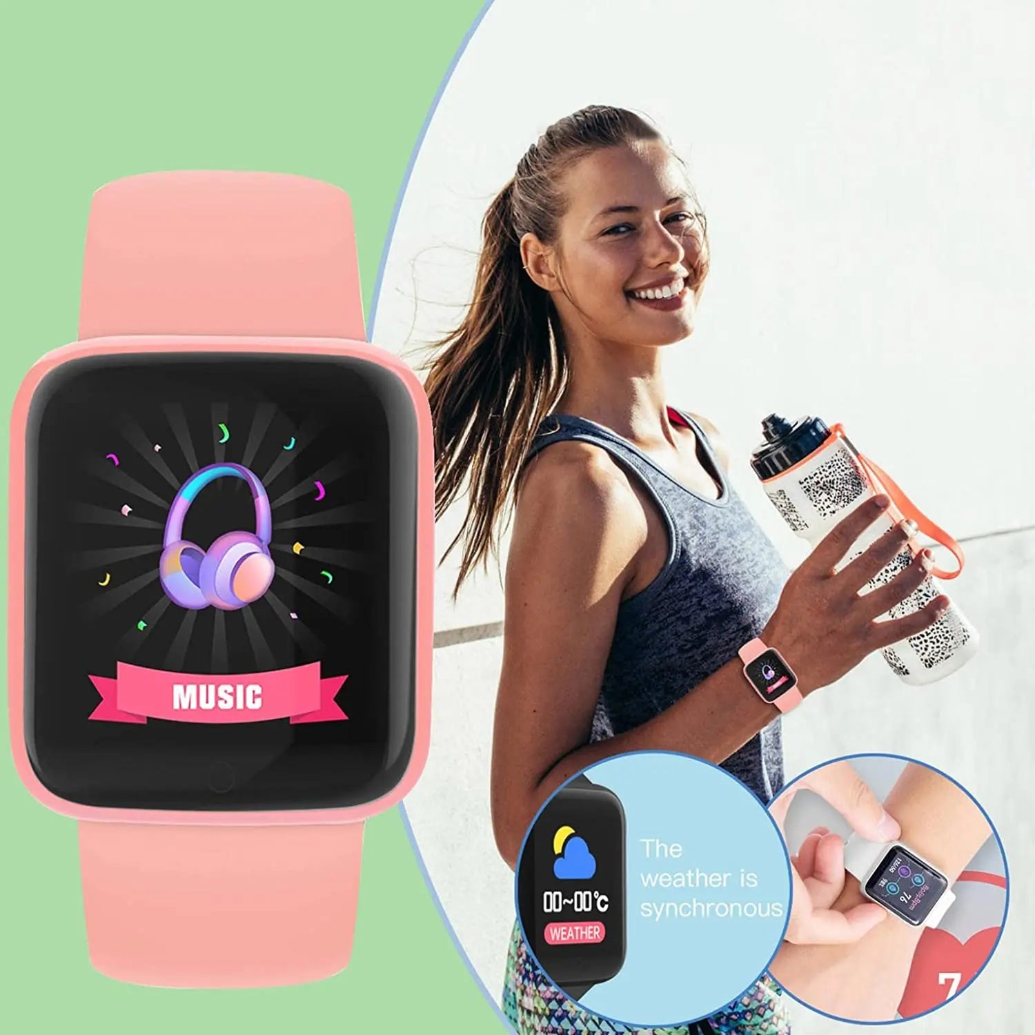 Y68/D20 Multifunctional Smart Watch for Men & Women