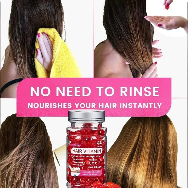 Moroccan Argan Vitamin Hair Oil Capsules