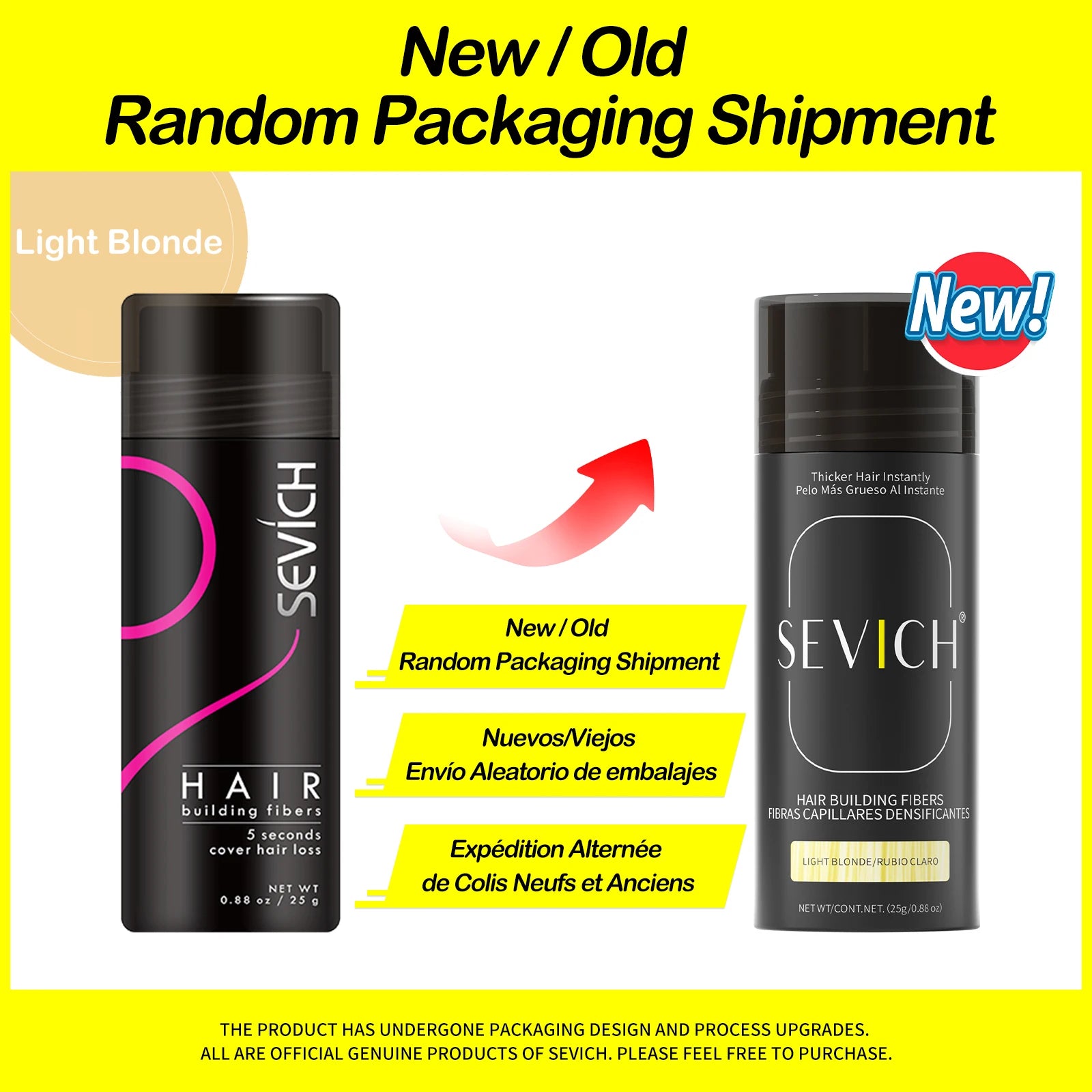 SEVICH Hair Building Fibers – 25g Keratin Thickening Powder