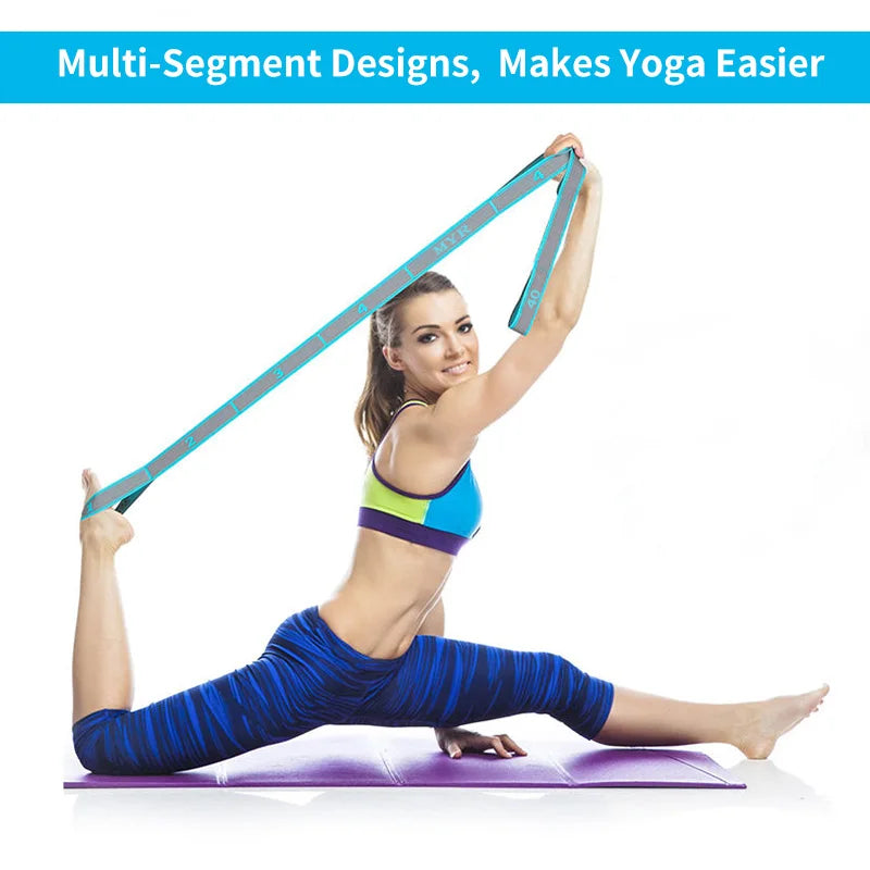 Elastic Yoga Stretch Strap – Looped Stretch Band for Flexibility