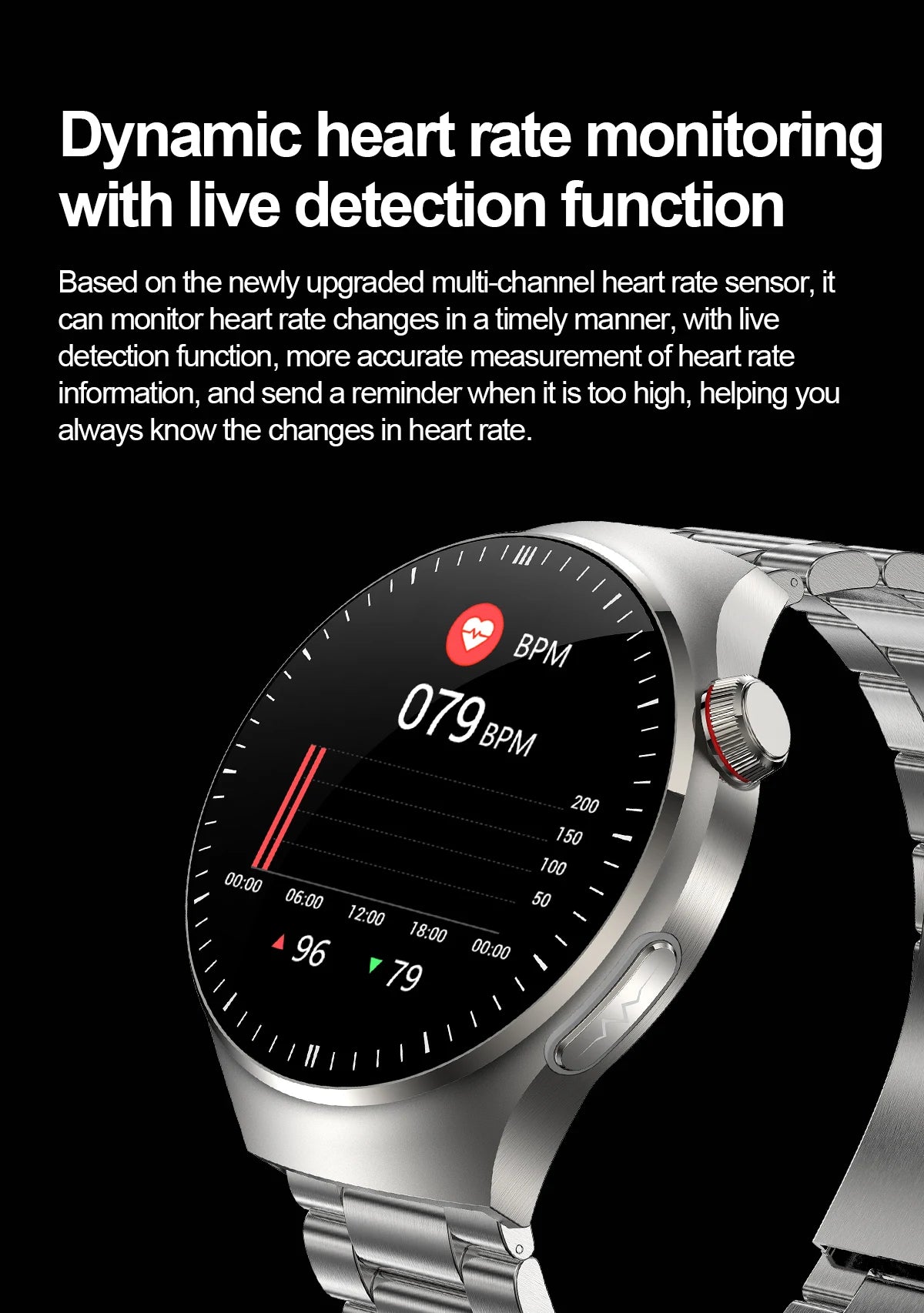 2025 Nursing Grade Smart Watch – Health Monitoring & Bluetooth Call