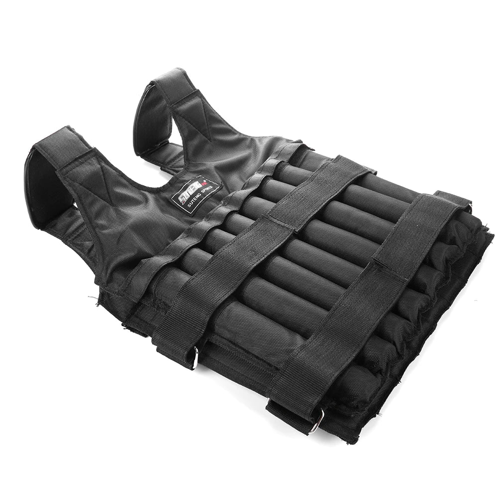 Adjustable Weighted Vest – 3/15/35kg Fitness & Running Jacket