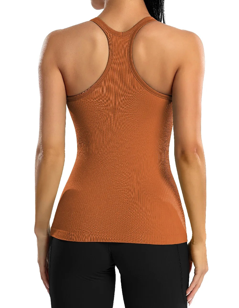 Attraco Women’s Racerback Camisole – Built-In Shelf Bra Tank Top