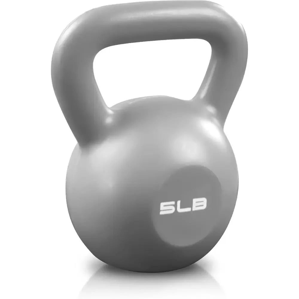 5lbs Vinyl Kettlebell – Strength Training Weight for Home Workout