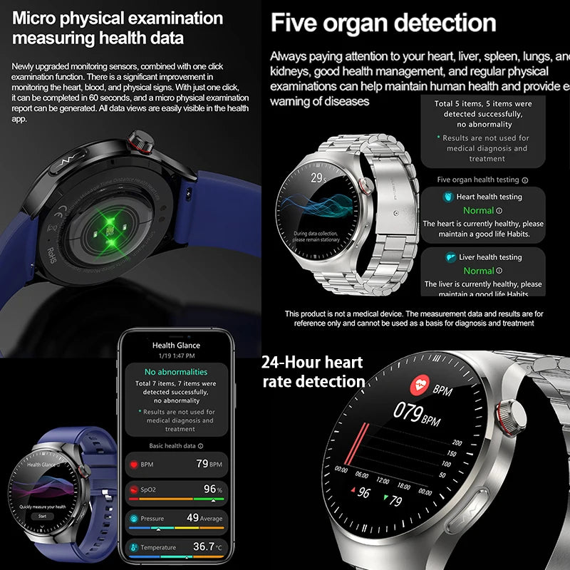 2025 Nursing Grade Smart Watch – Health Monitoring & Bluetooth Call
