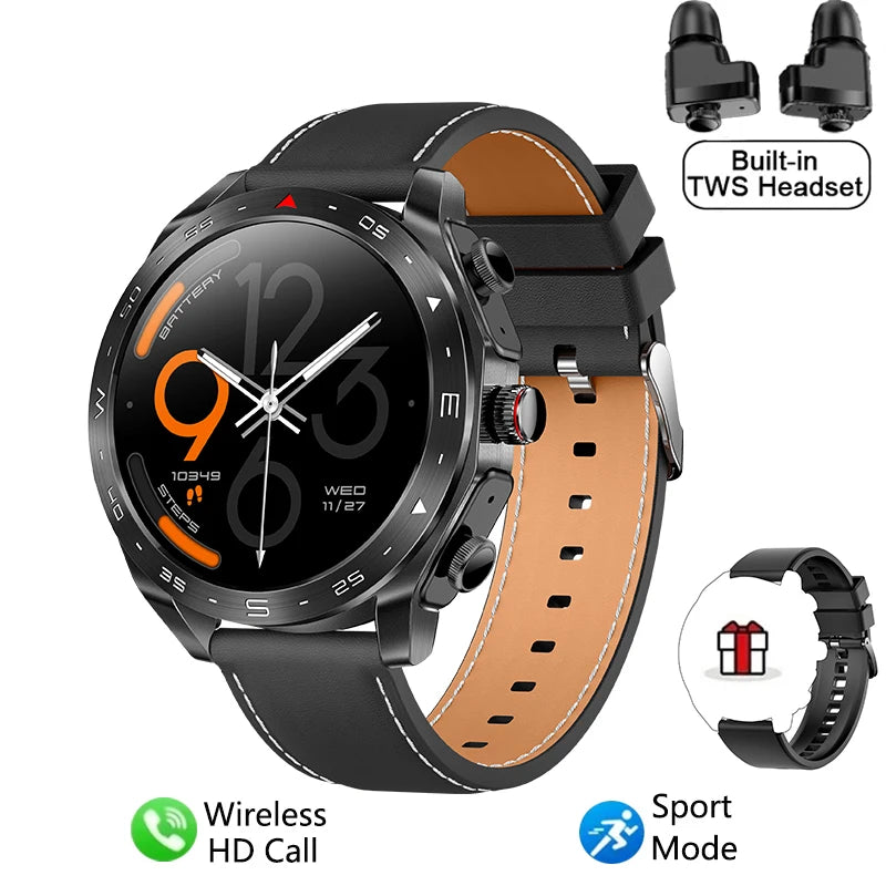 2024 Smart Watch with TWS Earphones – Bluetooth Call & HIFI 9D Sound