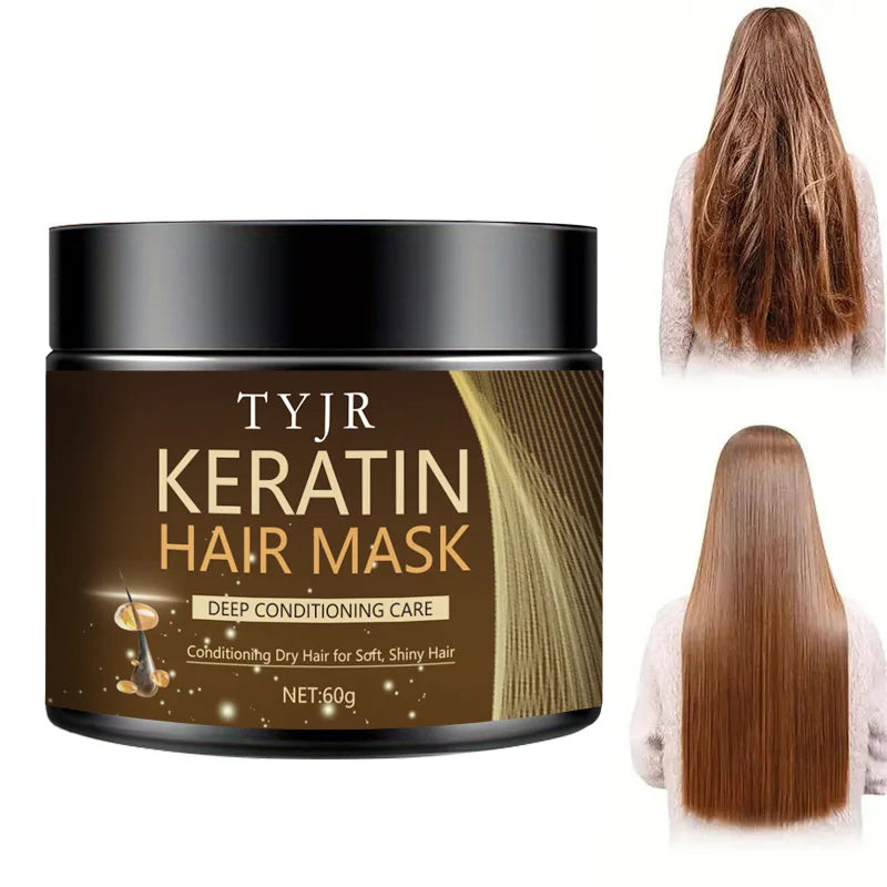 Keratin Magic Hair Mask – Protein Repair & Straightening Cream