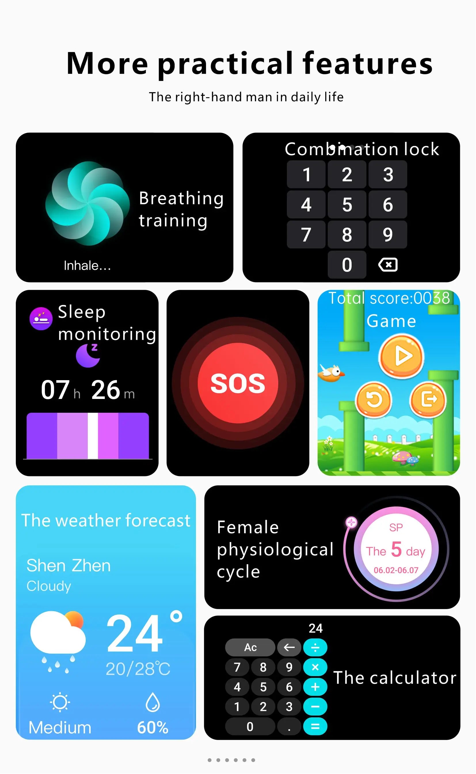 LIGE 2025 Smart Watch – Wireless Charging & Bluetooth Calls
