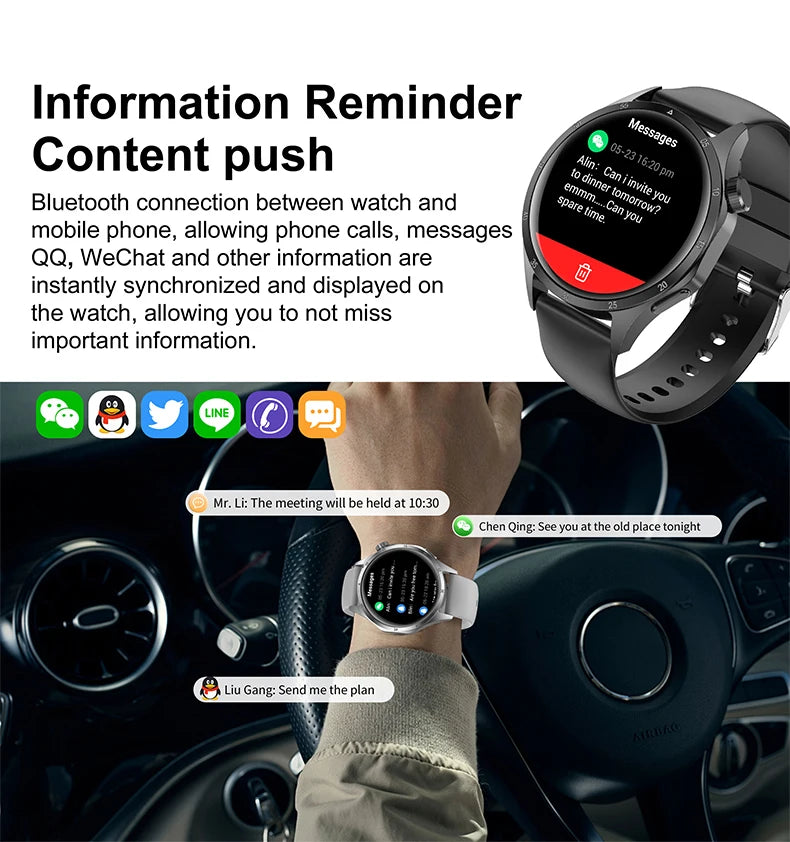 2025 Men’s Smart Watch – 360×360 AMOLED GPS NFC Waterproof
