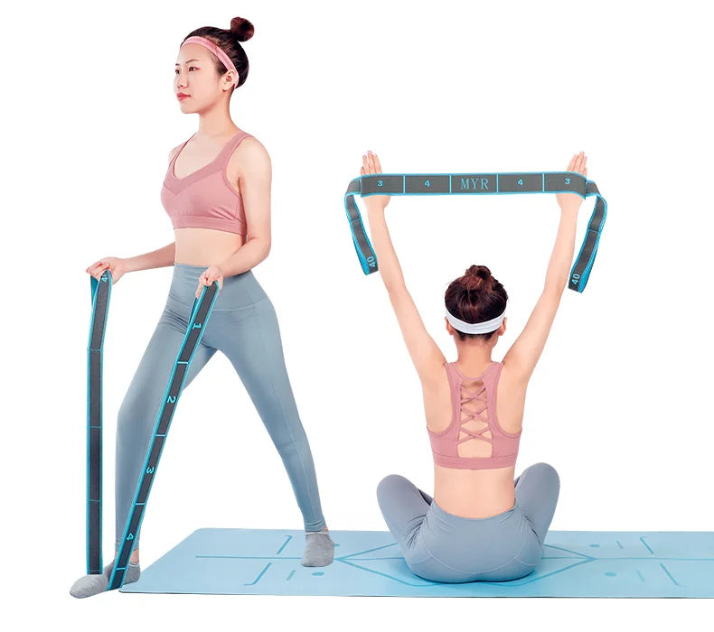 Elastic Yoga Stretch Strap – Looped Stretch Band for Flexibility