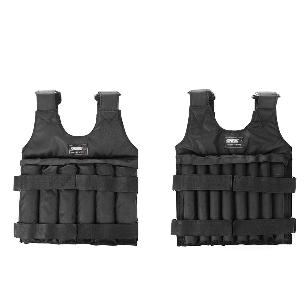 Adjustable Weighted Vest – 3/15/35kg Fitness & Running Jacket