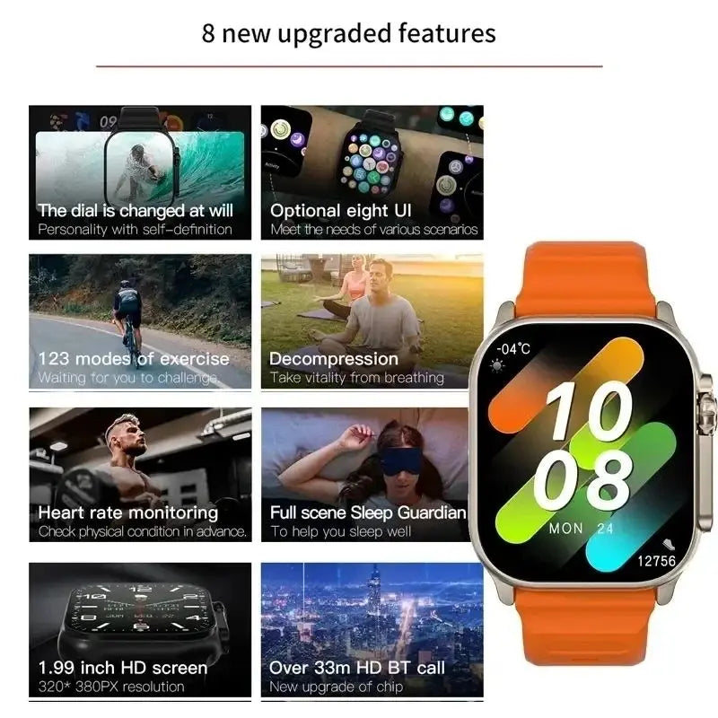 T900 Ultra 2 Smart Watch – 2.3" AMOLED NFC Waterproof