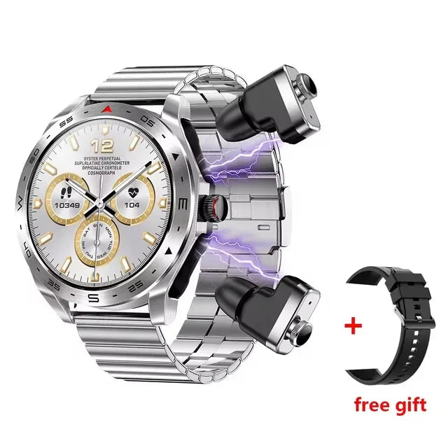 2024 Smart Watch with TWS Earphones – Bluetooth Call & HIFI 9D Sound
