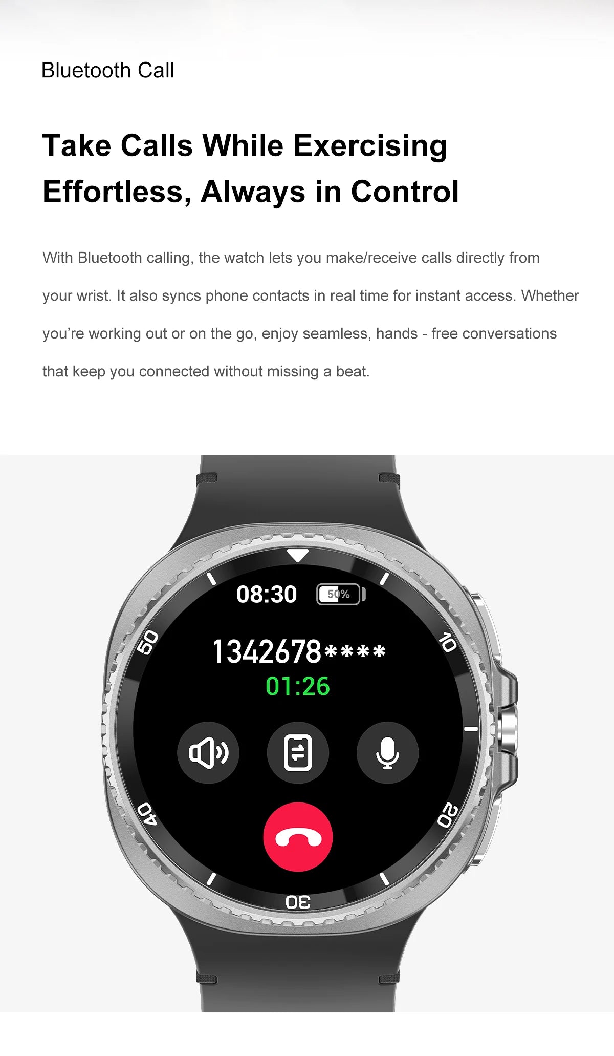 Smart Watch 8 Classic – 1.32" HD GPS Sports Watch