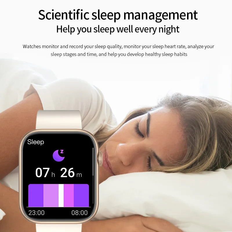 LIGE 2025 Smart Watch – Wireless Charging & Bluetooth Calls