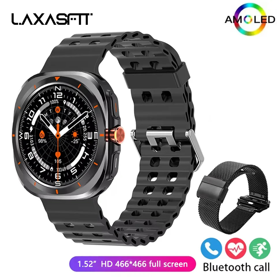 LAXASFIT GT7 Ultra Smartwatch – 1.52" AMOLED Bluetooth Sports Watch